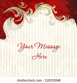Template frame design for christmas card