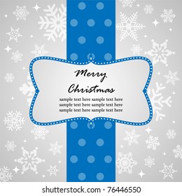 Template frame design for christmas card