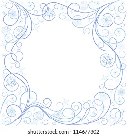 Template frame design for christmas greeting card