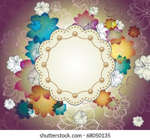 Template frame design eps10