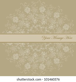 Template frame design for greeting card