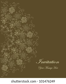 Template frame design for greeting card