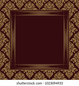 Template frame design for greeting card, vector Illustration