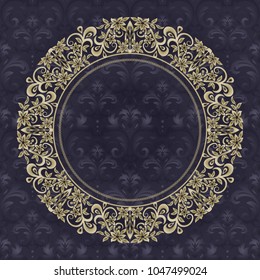 Template frame design for greeting card, vector Illustration