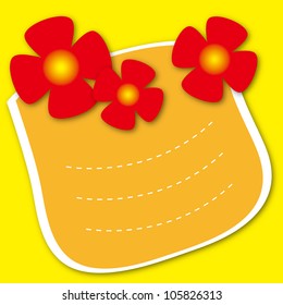 Template frame design for greeting card