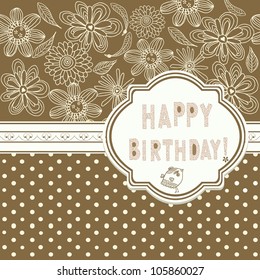 Template frame design for greeting card