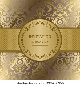 Template frame design for greeting card, vector Illustration