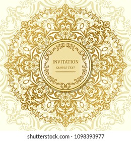 Template frame design for greeting card, vector Illustration