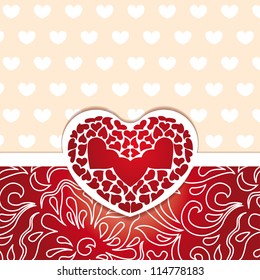 Template frame design for greeting card. vector illustration