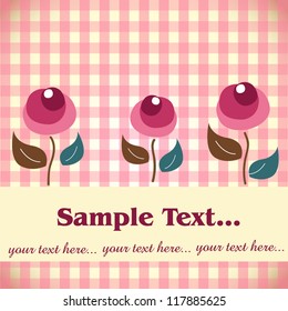 Template frame design for greeting card