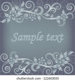 Template frame design for greeting card, vector Illustration