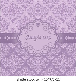 Template frame design for greeting card, vector Illustration