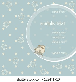 Template frame design for greeting card eps10