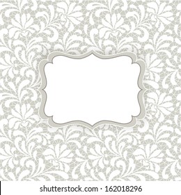 Template frame design for greeting card