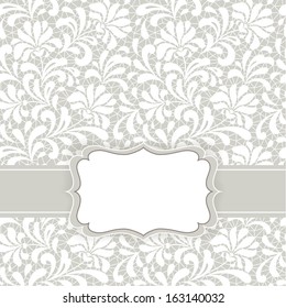 Template frame design for greeting card