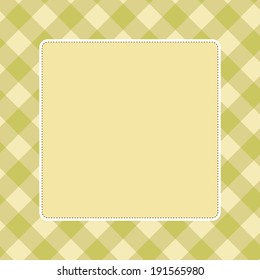 Template frame design for greeting card, vector illustration