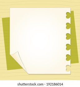 Template frame design for greeting card, vector illustration