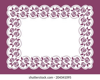 Template frame  design for greeting card. 