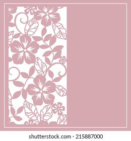Template frame  design for greeting card.