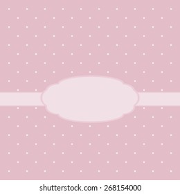 Template frame design for greeting card. Vector image.