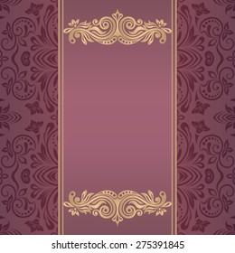 Template frame design for greeting card, vector Illustration