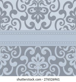 Template frame design for greeting card, vector Illustration