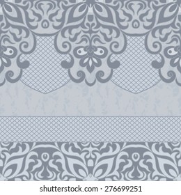 Template frame design for greeting card, vector Illustration