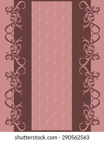 Template frame design for greeting card or invitation