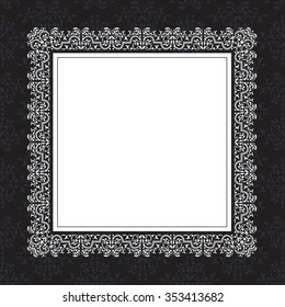 Template  frame design for greeting card