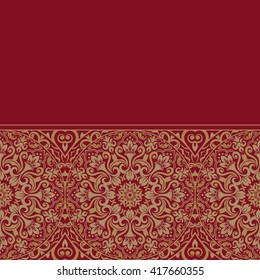 Template frame design for greeting card, vector Illustration