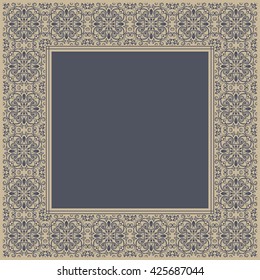 Template frame design for greeting card, vector Illustration