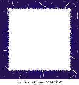 Template frame design for greeting card or invitation