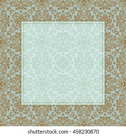 Template frame design for greeting card, vector Illustration