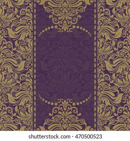 Template frame design for greeting card, vector Illustration