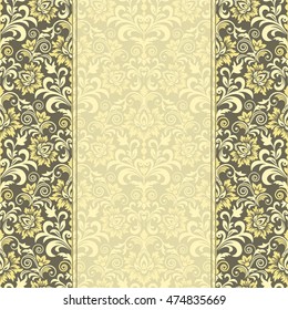 Template frame design for greeting card, vector Illustration