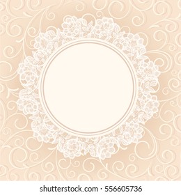 Template  frame design for greeting card