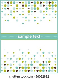 Template frame design for greeting card