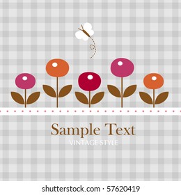 Template frame design for greeting card