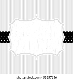 Template frame design for greeting card