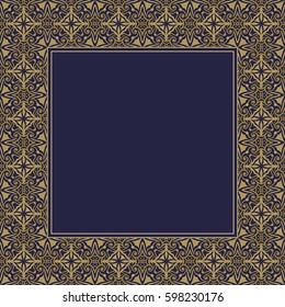 Template frame design for greeting card, vector Illustration