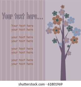 Template frame design for greeting card