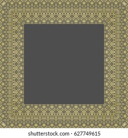 Template frame design for greeting card, vector Illustration