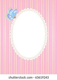 Template frame design for greeting card