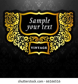 Template frame design for greeting card