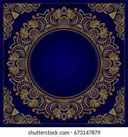 Template frame design for greeting card, vector Illustration