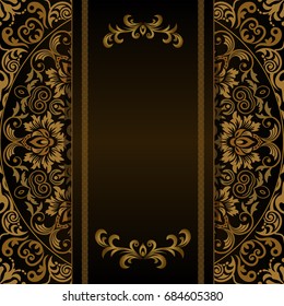 Template frame design for greeting card, vector Illustration