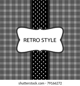 Template frame design for greeting card