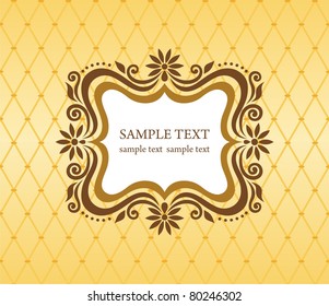 Template frame design for greeting card