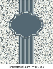 Template frame design for greeting card