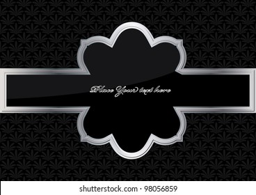 Template frame design for greeting card